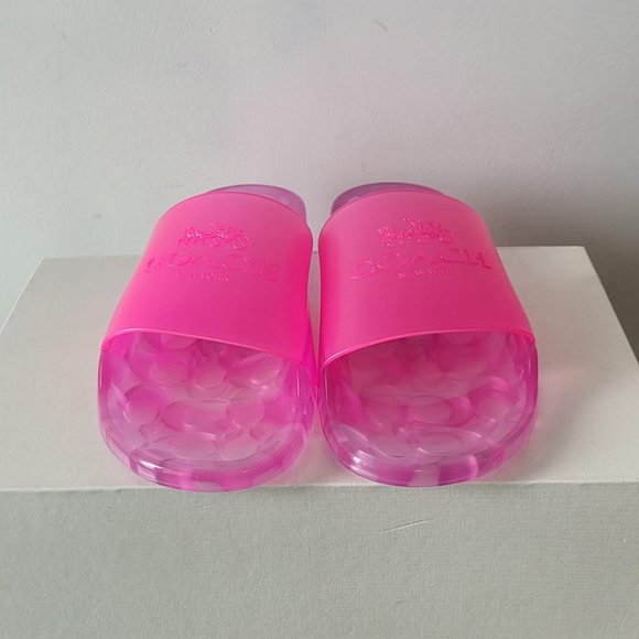 $78 *NEW* COACH Ulyssa Pool Slides Sizes 8 & 9 - Picture 1 of 10